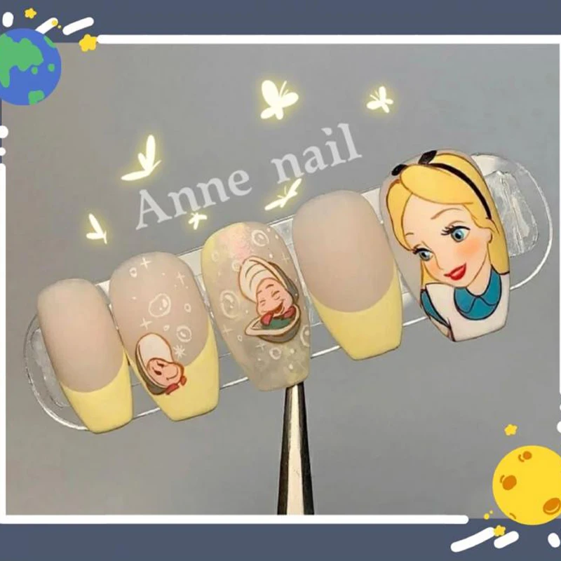 Diy Disney Alice In Wonderland Cartoon Cute Color Princess Hand Painted Handmade three-dimensional Wearable Fake Nails Can Wear
Diy Disney Alice In Wonderland Cartoon Cute Color Princess Hand Painted Handmade three-dimensional Wearable Fake Nails Can Wear