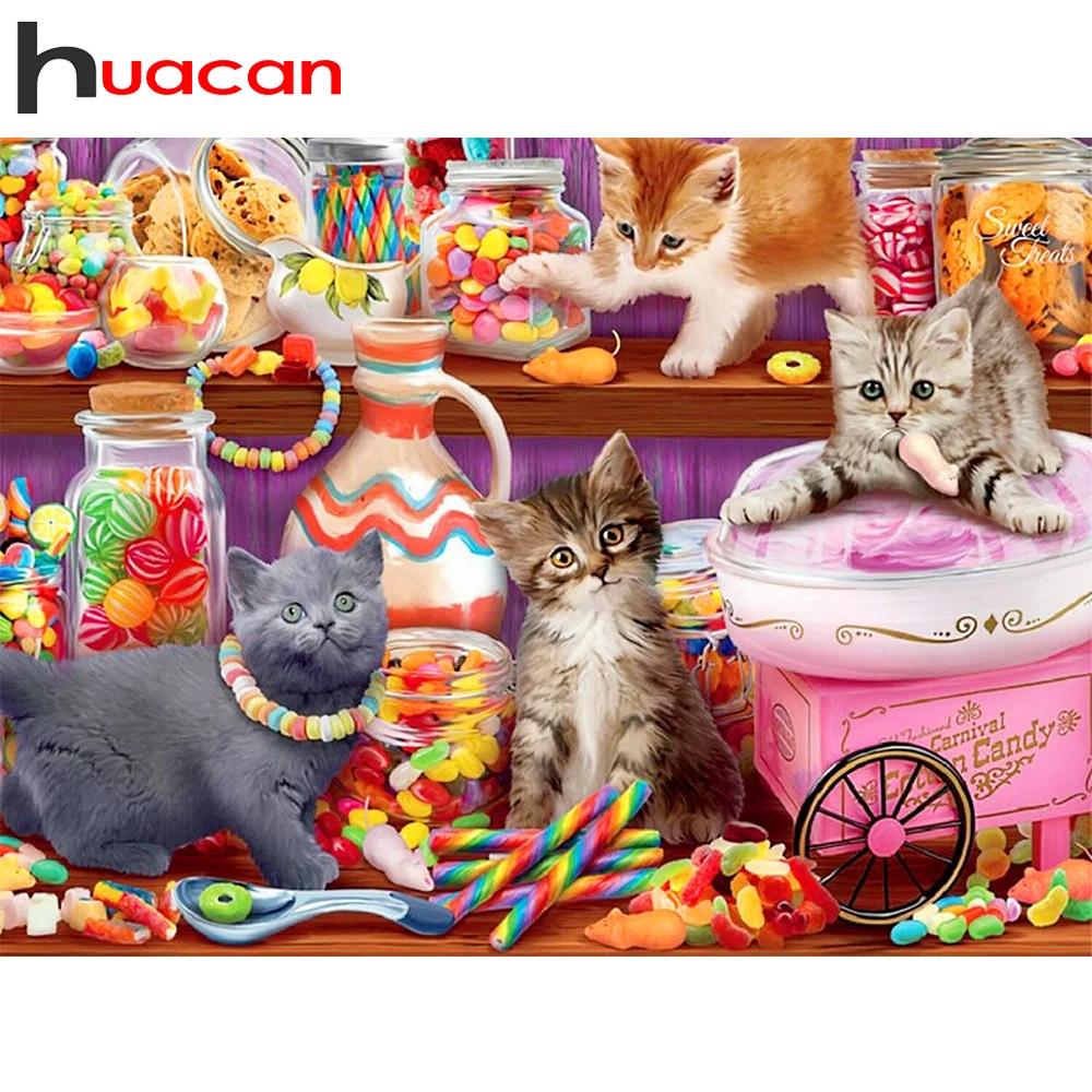 Алмазная живопись 5D Huacan, картина с животными, квадратная вышивка, кот, ручная работа, подарок, мозаика, искусство, домашний декор
Алмазная живопись 5D Huacan, картина с животными, квадратная вышивка, кот, ручная работа, подарок, мозаика, искусство, домашний декор