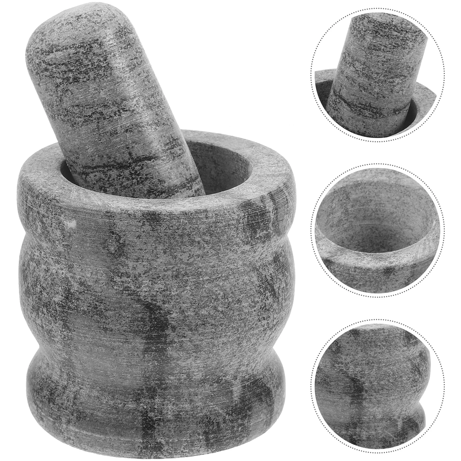 Garlic Masher Cooking Accessory Stone Mortar Pestle Kitchen Tool Convenient Grinding Bowl Crusher Household Pot
Garlic Masher Cooking Accessory Stone Mortar Pestle Kitchen Tool Convenient Grinding Bowl Crusher Household Pot