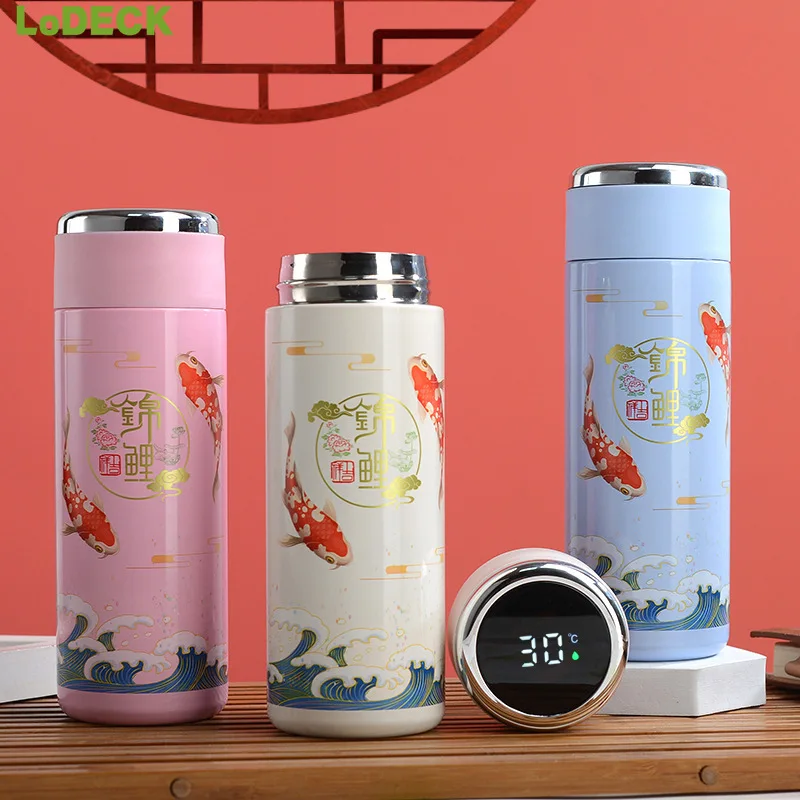 Stainless Steel Smart Thermos Cup Koi Water Mug Creative Display Temperature Thanksgiving Gift
Stainless Steel Smart Thermos Cup Koi Water Mug Creative Display Temperature Thanksgiving Gift