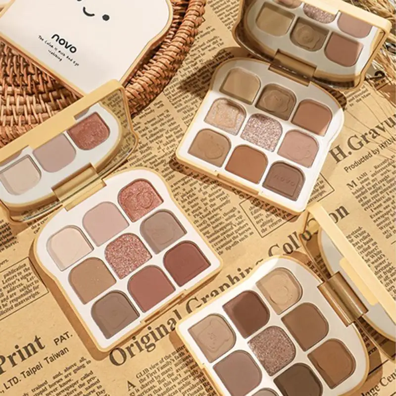 9 Color Eye Shadow Palette Shimmer Shiny Sequins Pigment Eyeshadow Palette With Mirror Cute Toast Eyeshadow Palette 1pcs
9 Color Eye Shadow Palette Shimmer Shiny Sequins Pigment Eyeshadow Palette With Mirror Cute Toast Eyeshadow Palette 1pcs
