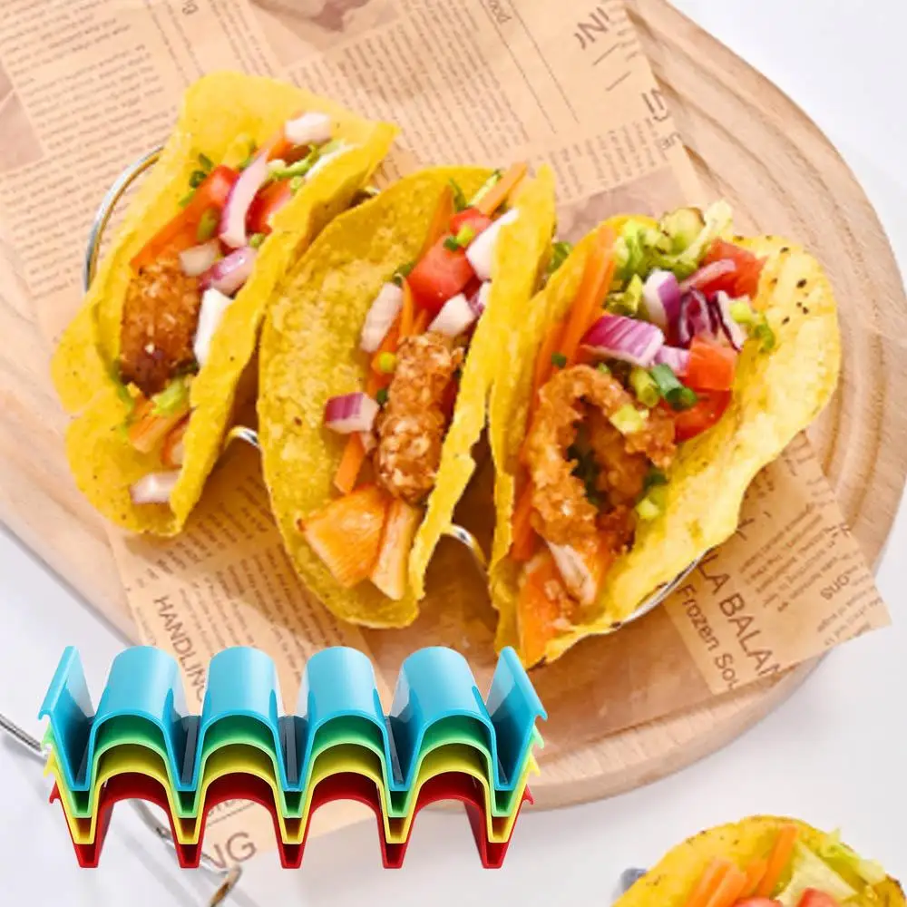 1Pc Taco Holders Mexican Pizza Roll Shelf Burrito Potato Chips Rack Creative Wave Shape Tray Holder For Tortilla Pancake Stands
1Pc Taco Holders Mexican Pizza Roll Shelf Burrito Potato Chips Rack Creative Wave Shape Tray Holder For Tortilla Pancake Stands
