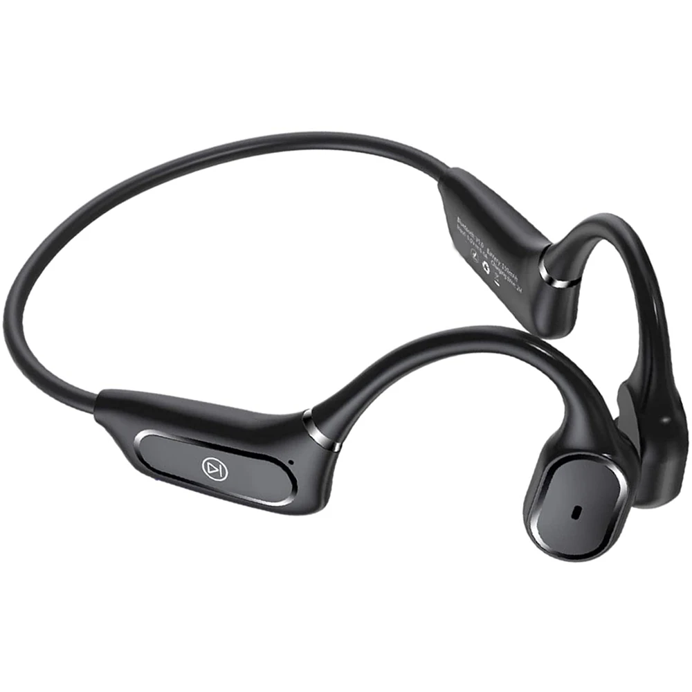 IPX5 Bone Conduction Headphones Waterproof Music Call Noise Reduction Earphones- Black
IPX5 Bone Conduction Headphones Waterproof Music Call Noise Reduction Earphones- Black
