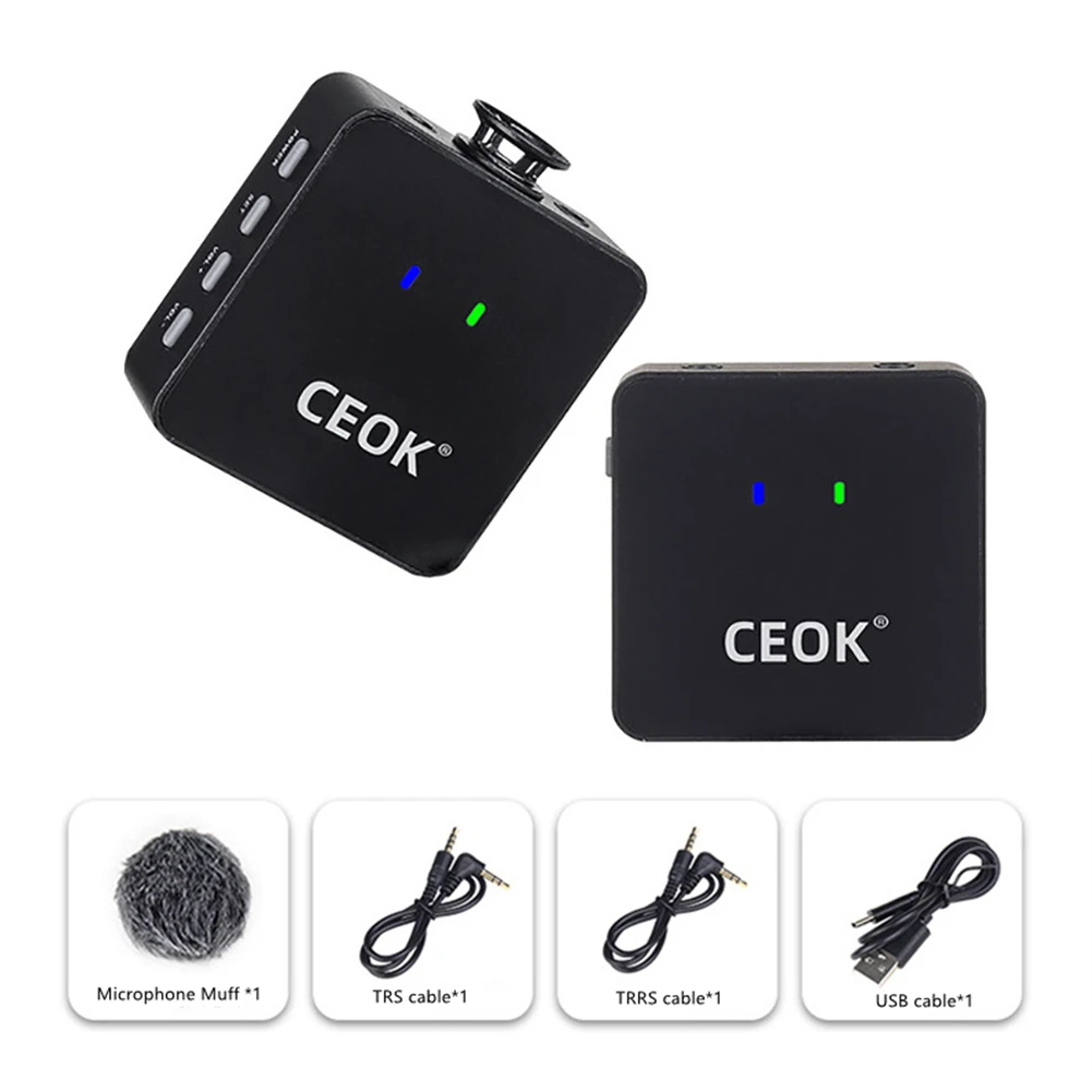 Wireless Lavalier Microphone Transmitter Receiver Kit For Phone Interview Camera With Micr Muff TRS TRRS USB Cable Instrument
Wireless Lavalier Microphone Transmitter Receiver Kit For Phone Interview Camera With Micr Muff TRS TRRS USB Cable Instrument