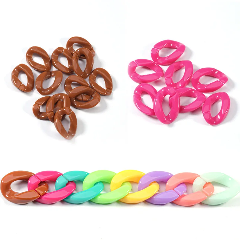 50pcs/Lot 16mm*23mm Acrylic Twisted Chains Assembled Parts Beads for Jewelry Making DIY Bracelet Necklace Earrings Accessories
50pcs/Lot 16mm*23mm Acrylic Twisted Chains Assembled Parts Beads for Jewelry Making DIY Bracelet Necklace Earrings Accessories
