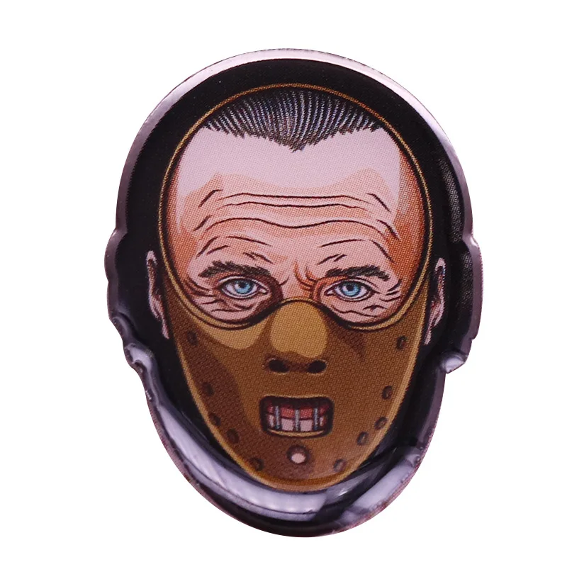 Mask Enamel Pin Horror Movie Inspiration Metal Badge Brooch for Jewelry Accessory
Mask Enamel Pin Horror Movie Inspiration Metal Badge Brooch for Jewelry Accessory