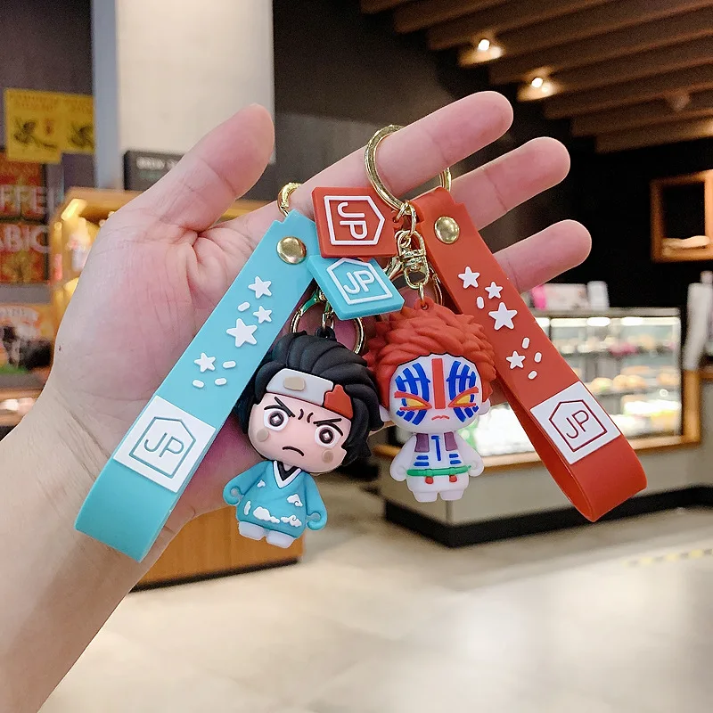 Bandai Anime Demon Slayer Couple Key Chain Silicone Doll Cute Car Keychain Doll Bag Pendant Keyring Fashion Hot Style Wholesale
Bandai Anime Demon Slayer Couple Key Chain Silicone Doll Cute Car Keychain Doll Bag Pendant Keyring Fashion Hot Style Wholesale