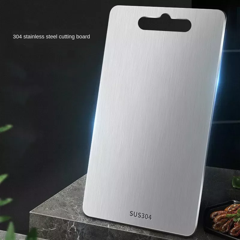 Home Use Double-sided Stainless Steel Chopping Board Rolling Panel Anti-mildew Cutting Board 304 Stainless Steel Cutting Board
Home Use Double-sided Stainless Steel Chopping Board Rolling Panel Anti-mildew Cutting Board 304 Stainless Steel Cutting Board