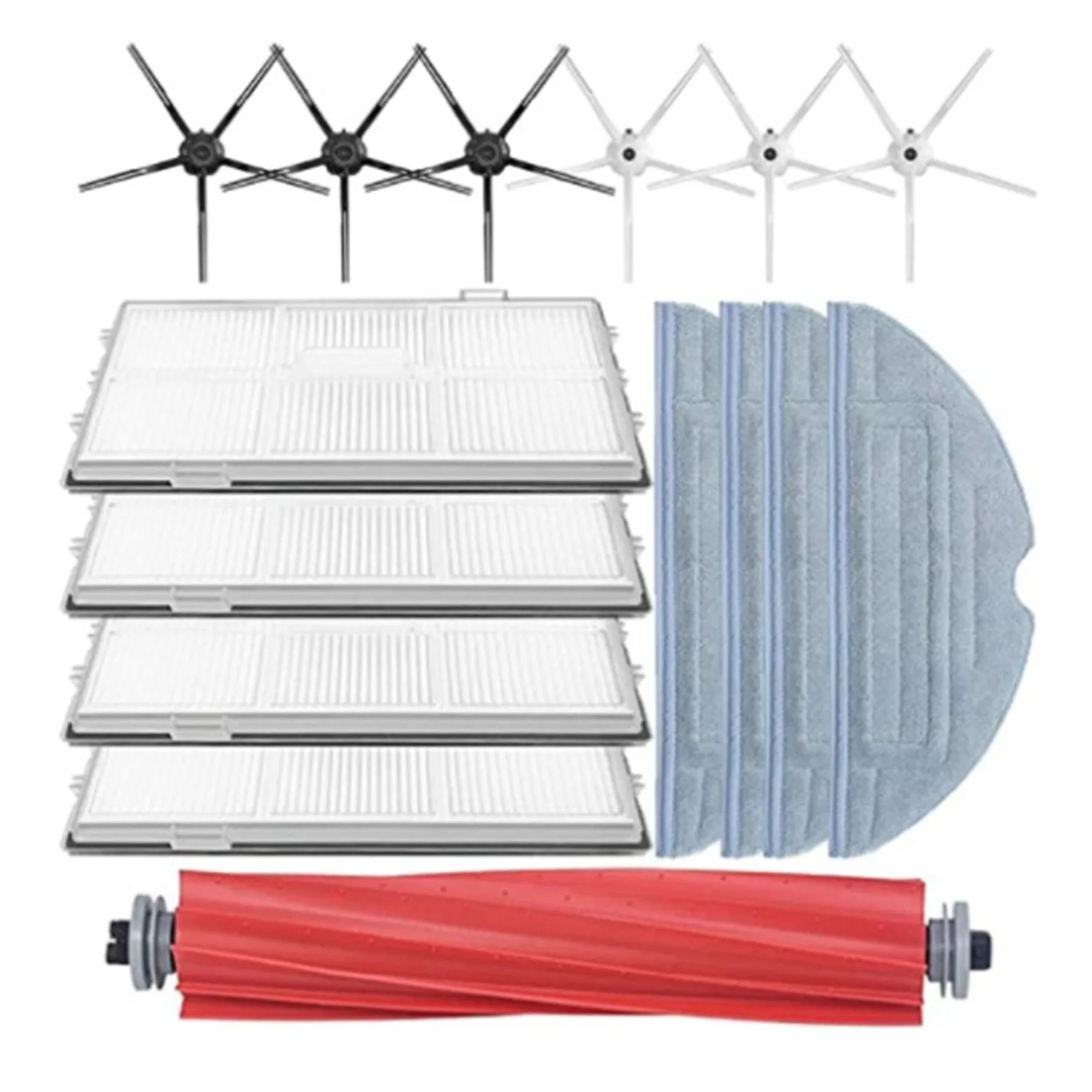 Набор аксессуаров для Roborock S7 T7S T7Plus, основная щетка, боковая щетка, Hepa фильтр, Швабра, ткань
Набор аксессуаров для Roborock S7 T7S T7Plus, основная щетка, боковая щетка, Hepa фильтр, Швабра, ткань