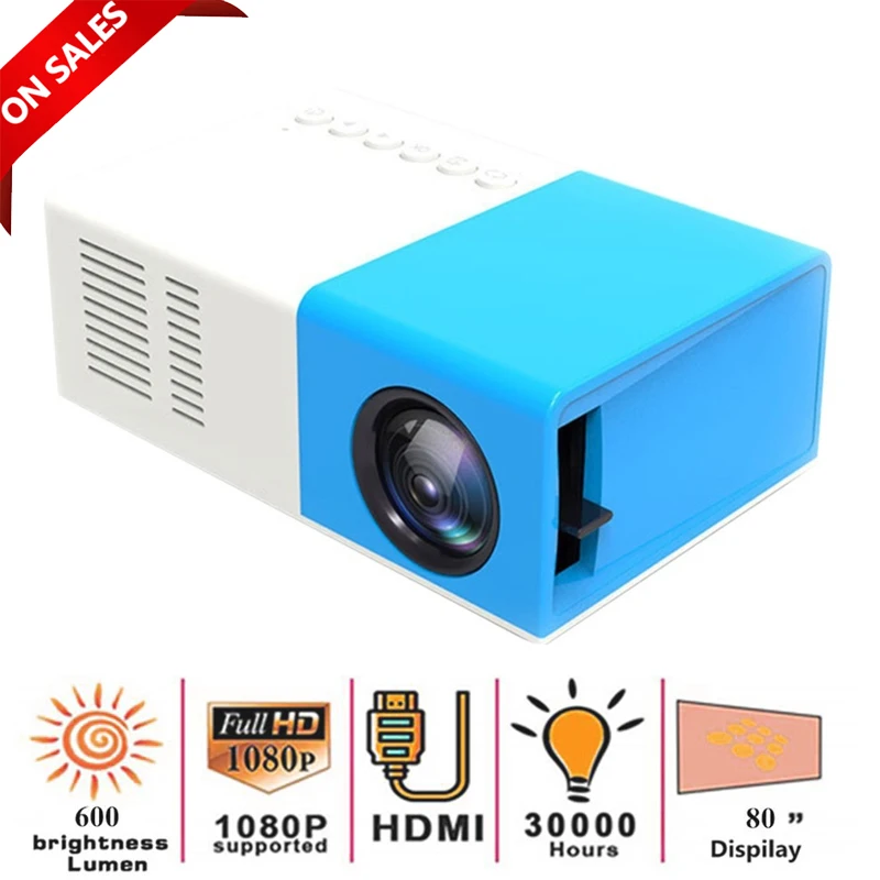 NEW J9 Pro Projector 1000 Lumens 480x360 Pixels 3.5mm Audio HDMI-compatible USB Mini LED Projector Home Media Player PK YG300
NEW J9 Pro Projector 1000 Lumens 480x360 Pixels 3.5mm Audio HDMI-compatible USB Mini LED Projector Home Media Player PK YG300