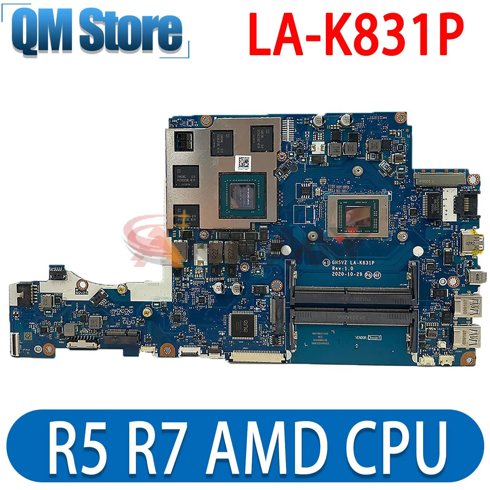 LA-K831P материнская плата для Acer Aspire 7 A715-42G материнская плата для ноутбука/R7-5700U GPU: R5-5500 4GB NBQAY11004 DDR4 Teste OK
LA-K831P материнская плата для Acer Aspire 7 A715-42G материнская плата для ноутбука/R7-5700U GPU: R5-5500 4GB NBQAY11004 DDR4 Teste OK