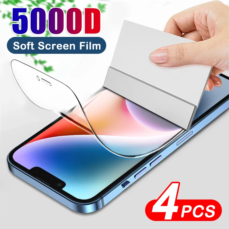 4PCS Full Cover Hydrogel Film For iPhone 14 13 12 11 Pro XS Max Mini Screen Protector For iPhone XR 7 6s 8 Plus Film Not Glass
4PCS Full Cover Hydrogel Film For iPhone 14 13 12 11 Pro XS Max Mini Screen Protector For iPhone XR 7 6s 8 Plus Film Not Glass