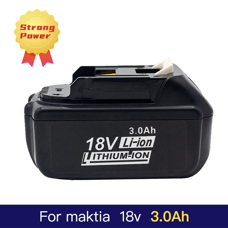 For Makita Lithium Battery 18V 3000mAh 18650 Rechargeable Power Tool Batterie BL1815 BL1830 BL1840 BL1850 LXT400
For Makita Lithium Battery 18V 3000mAh 18650 Rechargeable Power Tool Batterie BL1815 BL1830 BL1840 BL1850 LXT400