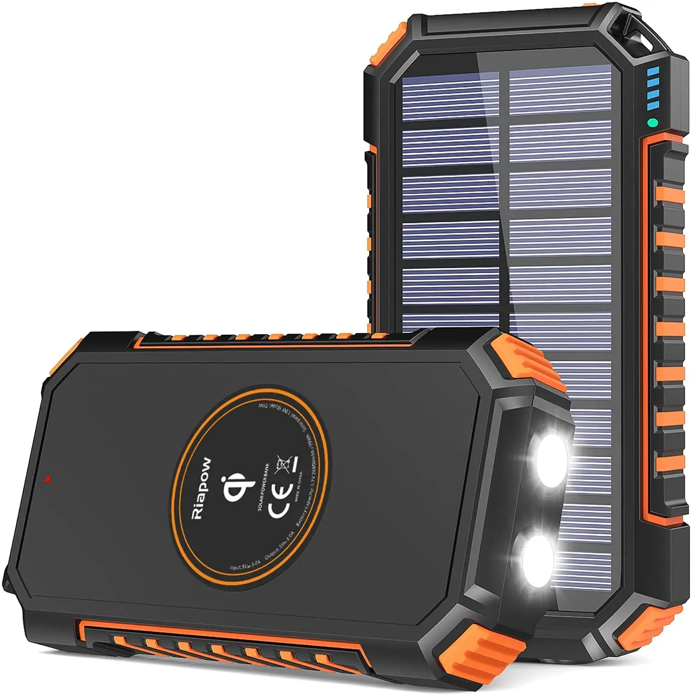 Solar Charger 26800mAh, Riapow Solar Power Bank 4 Outputs USB C Quick Charge Qi Wireless Portable Charger with LED Flashlight
Solar Charger 26800mAh, Riapow Solar Power Bank 4 Outputs USB C Quick Charge Qi Wireless Portable Charger with LED Flashlight