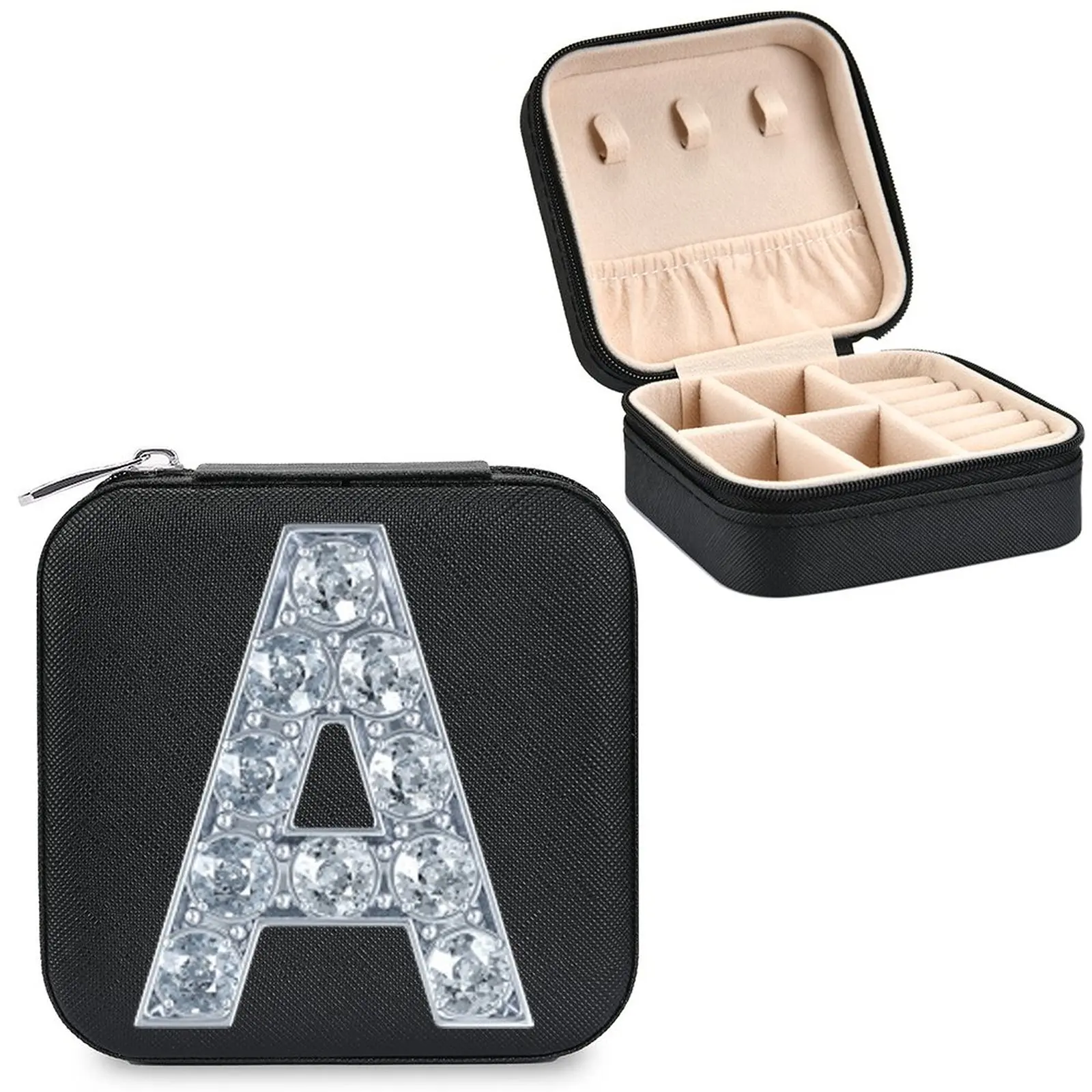 Personalized Jewelry Boxes Bridesmaid Jewelry Box with Initials Maid of Honor Customised Gift for Women Travel Jewelry Case
Personalized Jewelry Boxes Bridesmaid Jewelry Box with Initials Maid of Honor Customised Gift for Women Travel Jewelry Case