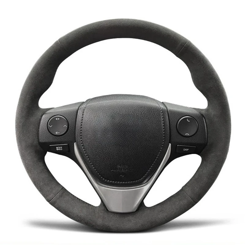 Оплетка на руль автомобиля на заказ, нескользящий чехол, аксессуары для интерьера автомобиля, замша, кожа для Toyota Rav4 2013 2014 2015
Оплетка на руль автомобиля на заказ, нескользящий чехол, аксессуары для интерьера автомобиля, замша, кожа для Toyota Rav4 2013 2014 2015