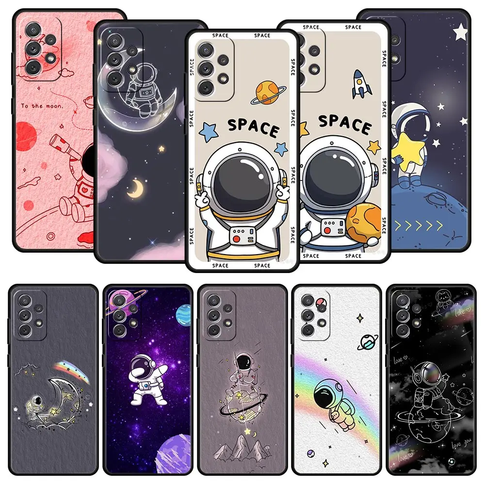 Cute Space Astronaut Cartoon Phone Case For Samsung A13 A51 A71 A41 A31 A21S A11 A03S A12 A32 A52 A22 A23 A33 A53 A73 5G Cover
Cute Space Astronaut Cartoon Phone Case For Samsung A13 A51 A71 A41 A31 A21S A11 A03S A12 A32 A52 A22 A23 A33 A53 A73 5G Cover