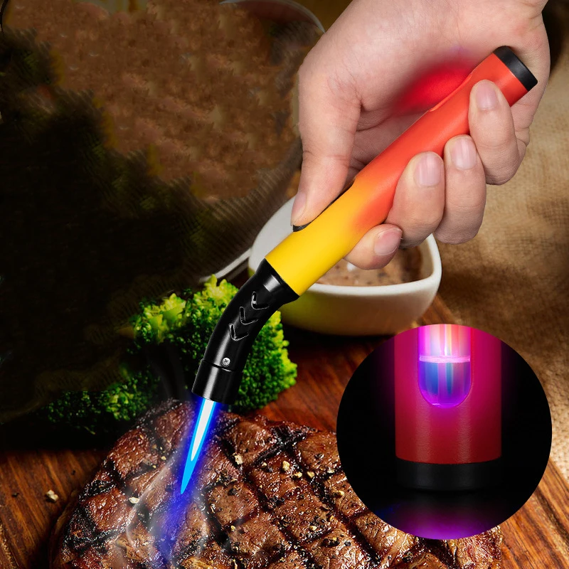 New Windproof Spray Gun Gradient Color Lighter Colorful Metal Welding Torch Butane Gas Lighter Visible Gas Tank Flash Lighters
New Windproof Spray Gun Gradient Color Lighter Colorful Metal Welding Torch Butane Gas Lighter Visible Gas Tank Flash Lighters
