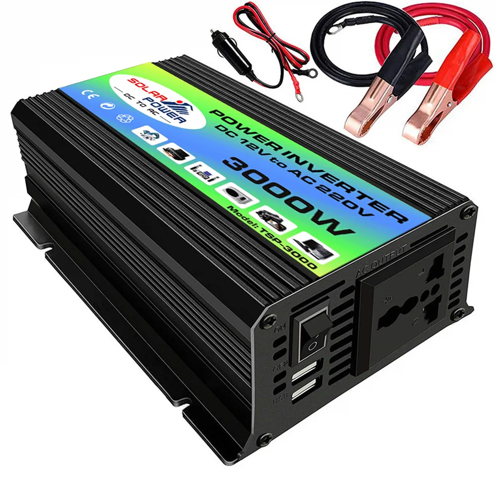 3000W Car Power Inverter 12v 220v Converter DC 12V To AC 220V 110V Portable Auto Modified Sine Wave USB Charger
3000W Car Power Inverter 12v 220v Converter DC 12V To AC 220V 110V Portable Auto Modified Sine Wave USB Charger