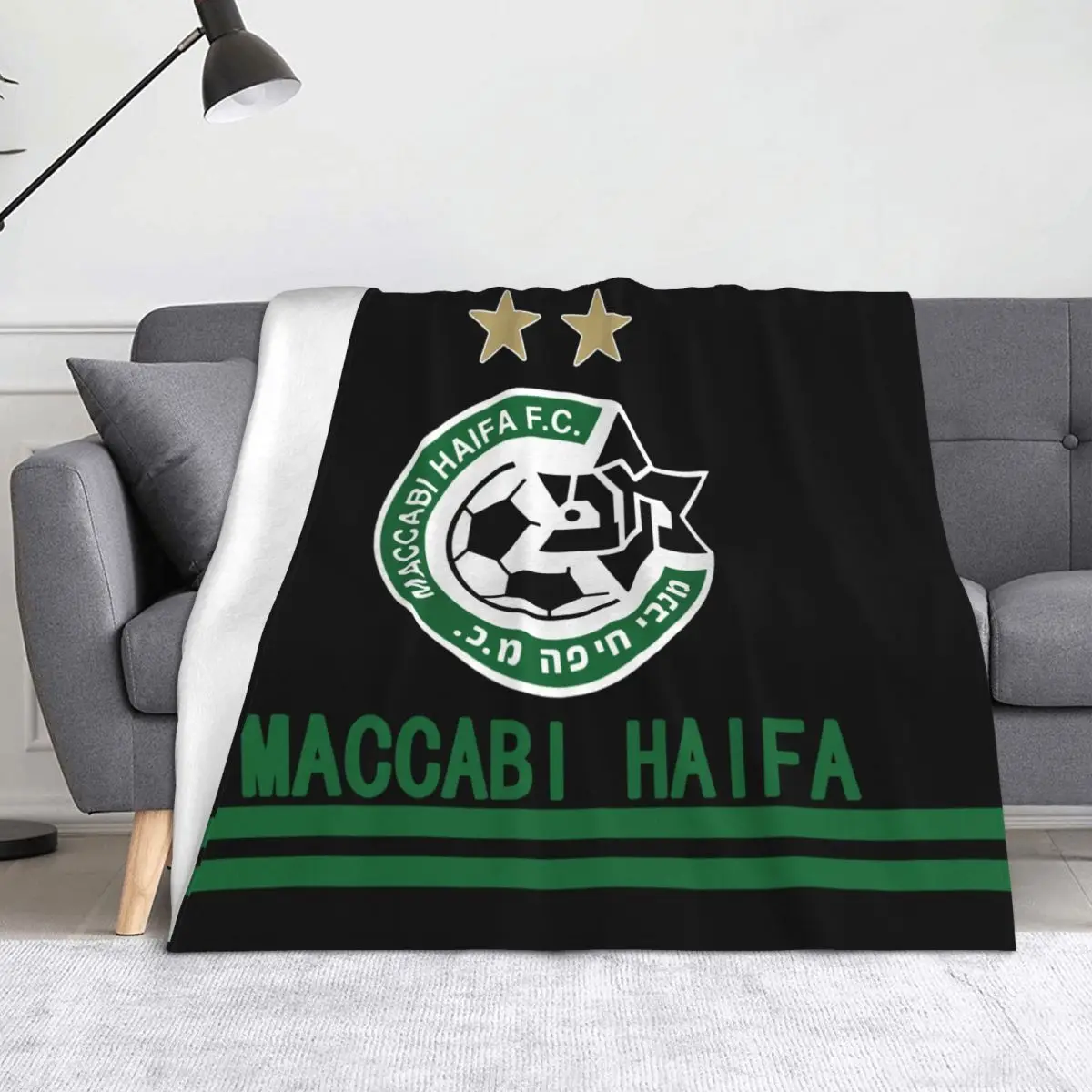 Maccabi haifa israeli Flannel Blanket Cover Blanket Super soft Polyester high-quality one-sided flannel blankets 60x50in 40x60in
Maccabi haifa israeli Flannel Blanket Cover Blanket Super soft Polyester high-quality one-sided flannel blankets 60x50in 40x60in