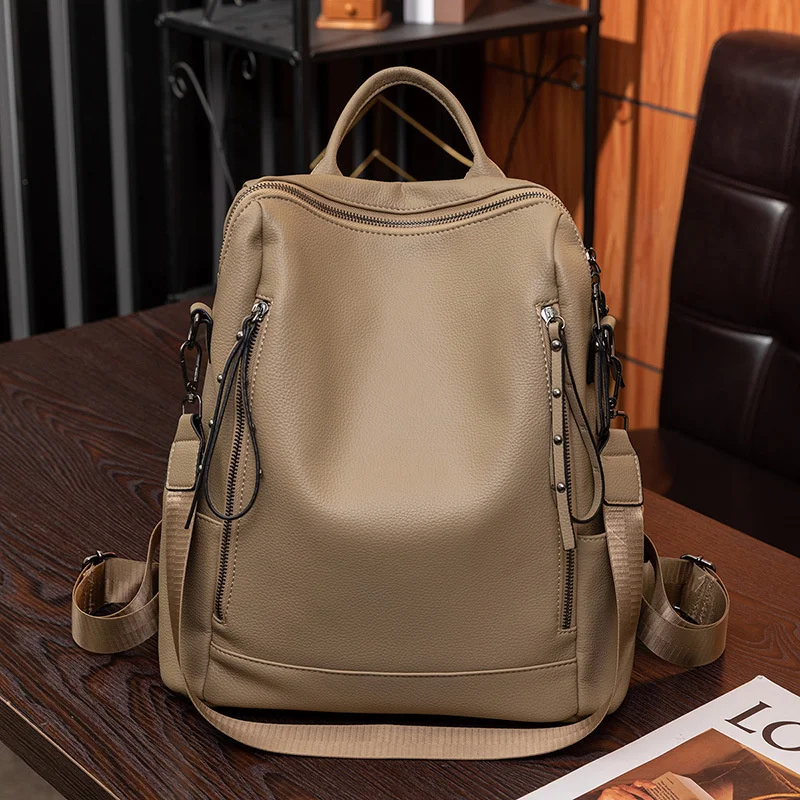 2023 High Quality Backpacks Women Soft Leather Backpack Luxury Designer Multifunction Travel Backpacks School Bags for Girls
2023 High Quality Backpacks Women Soft Leather Backpack Luxury Designer Multifunction Travel Backpacks School Bags for Girls