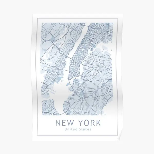 

Карта Нью-Йорка, США, Nyc, плакат, Декор, печать, роспись, винтажное украшение, Современная комната, настенное смешное искусство для дома, без рамки