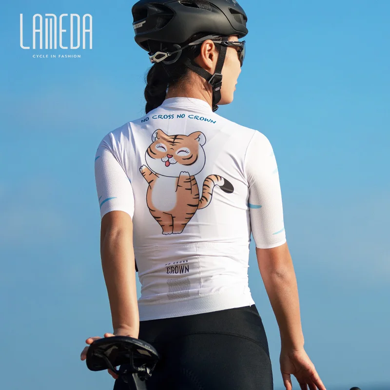 

LAMEDA 2022 New Professional Tight-fit Cycling Jersey Short Sleeves Top Summer Men Women MTB Road Triathlon Bicycle Jersey