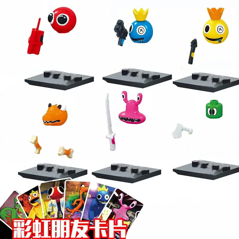 6Pcs/Set Cartoon Rainbow Friends Game Building Blocks Blue Monster Doll Model Toys Gifts for Children Kids Kits
6Pcs/Set Cartoon Rainbow Friends Game Building Blocks Blue Monster Doll Model Toys Gifts for Children Kids Kits