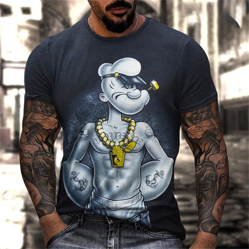 New Retro Design Tees Classical popeye series Print T Shirt Short Sleeve Shirts For Men Street Summer Round Neck Unisex T-shirt
New Retro Design Tees Classical popeye series Print T Shirt Short Sleeve Shirts For Men Street Summer Round Neck Unisex T-shirt