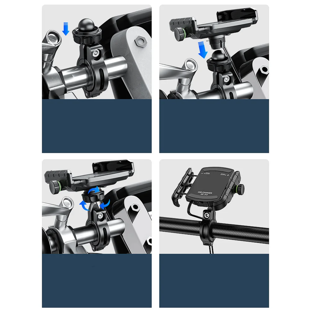 Part Mount 360° Rotation Accessories Adjustable Anti-Shake Black For 3.5\"- 7'' Phone Mount Motorcycle Practical
Part Mount 360° Rotation Accessories Adjustable Anti-Shake Black For 3.5\"- 7'' Phone Mount Motorcycle Practical