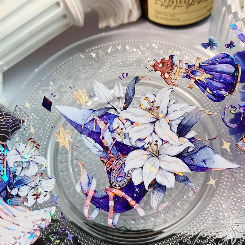 OKMT блестящие ленты для домашних животных в виде цветка лилии для скрапбукинга подарочной карты Материал «сделай сам» планировщик декоративная клейкая наклейка для фона 
OKMT блестящие ленты для домашних животных в виде цветка лилии для скрапбукинга подарочной карты Материал «сделай сам» планировщик декоративная клейкая наклейка для фона