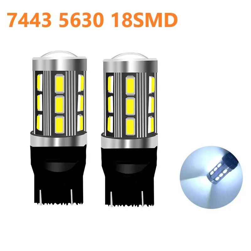 2pcs Unviersal 7443 Car Turn Signal Light 12V 0.24A White Light 6500K 9W 200LM 5630 18SMD Longlife Car Motorcycle Durable
2pcs Unviersal 7443 Car Turn Signal Light 12V 0.24A White Light 6500K 9W 200LM 5630 18SMD Longlife Car Motorcycle Durable