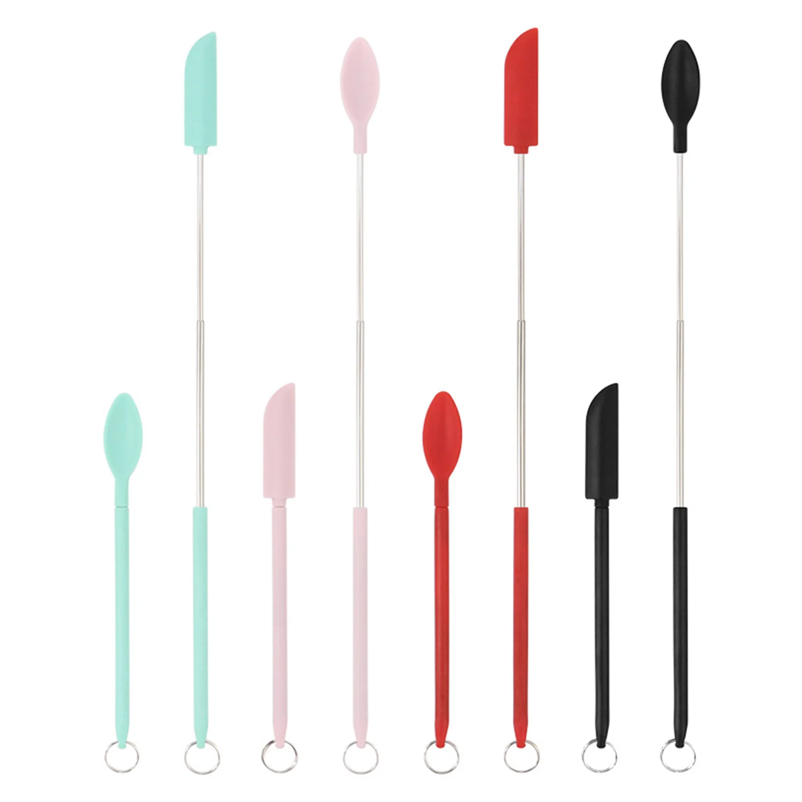 2/8PCS Mini Spatula Silicone Telescoping Spatula Cream Spatula Makeup Spoon Spatula For Kitchen Glass Jar Bottle Beauty Cosmetic
2/8PCS Mini Spatula Silicone Telescoping Spatula Cream Spatula Makeup Spoon Spatula For Kitchen Glass Jar Bottle Beauty Cosmetic