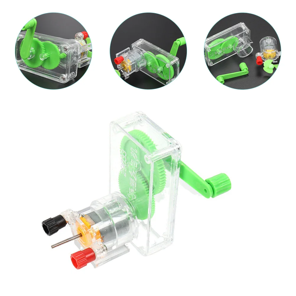 

Generator Crank Hand Electricity Diy Toy Science Kit Experiment Handheld Experiments Scientific Children Emergency Experimental