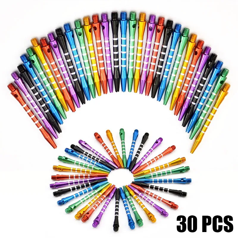 30pcs Set 6 Colors Aluminum Alloy Medium Darts Throwing Harrows Stems Shafts 2BA Small Thread 50mm Thread Dart Replacement
30pcs Set 6 Colors Aluminum Alloy Medium Darts Throwing Harrows Stems Shafts 2BA Small Thread 50mm Thread Dart Replacement
