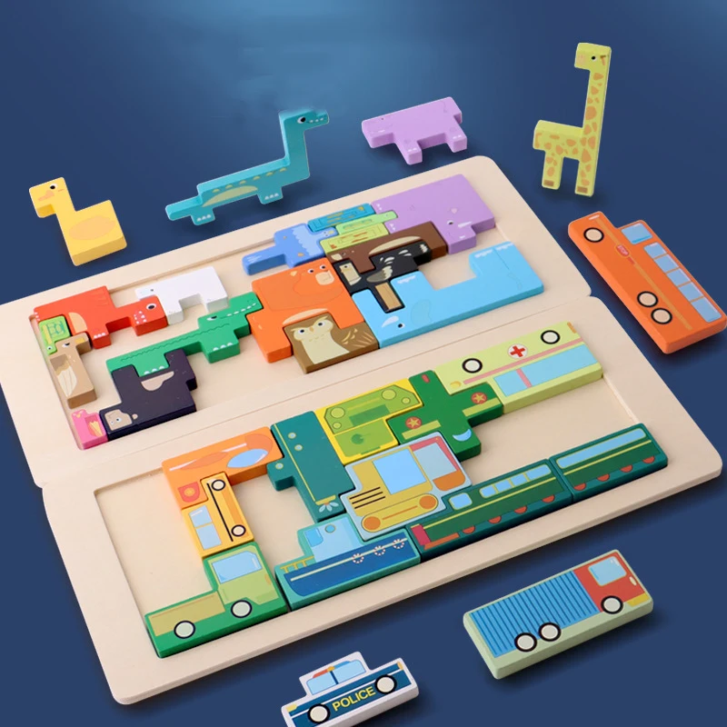Montessori Wooden Puzzle Cartoon Animal Vehicle Puzzles Baby Educational Toys Kids Game Puzzle Board For Children 2 3 Years
Montessori Wooden Puzzle Cartoon Animal Vehicle Puzzles Baby Educational Toys Kids Game Puzzle Board For Children 2 3 Years