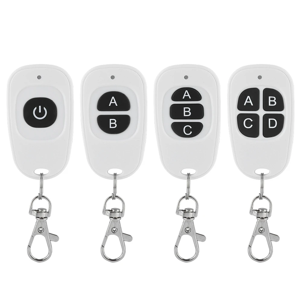 433MHz 1/2/3/4 Buttons 1~4 Channel RF Relay Smart Learning Wireless Remote Control Transmitter Wireless Transmitter Wireless
433MHz 1/2/3/4 Buttons 1~4 Channel RF Relay Smart Learning Wireless Remote Control Transmitter Wireless Transmitter Wireless