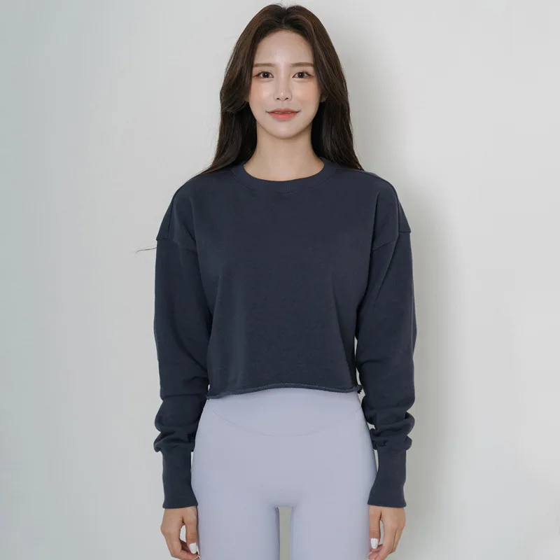 With Logo Women Loose Fit Gym Sweatshirt Long Sleeve Crop Top Yoga Shirts Fitness Sports Sweater Workout Blouses Sportswear
With Logo Women Loose Fit Gym Sweatshirt Long Sleeve Crop Top Yoga Shirts Fitness Sports Sweater Workout Blouses Sportswear