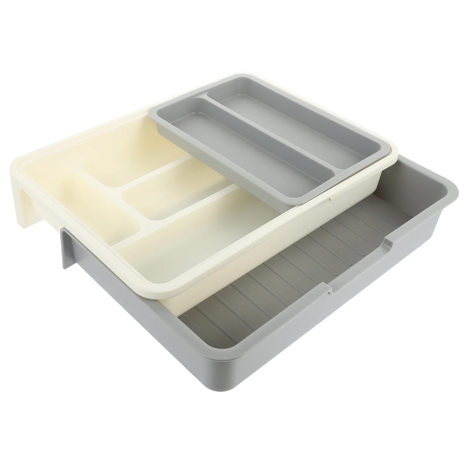

Organizer Utensil Silverware Tray Drawer Storage Flatware Cutlery Holder Box Kitchen Case Plastic Utensils Serving Spoon Divider