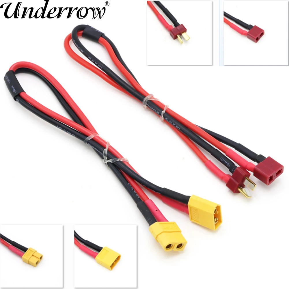 Female Deans XT60/T plug to Male XT60/T Connector Adapter 14AWG 30MM Extension Cable Leads Adapte For RC Lipo Battery
Female Deans XT60/T plug to Male XT60/T Connector Adapter 14AWG 30MM Extension Cable Leads Adapte For RC Lipo Battery