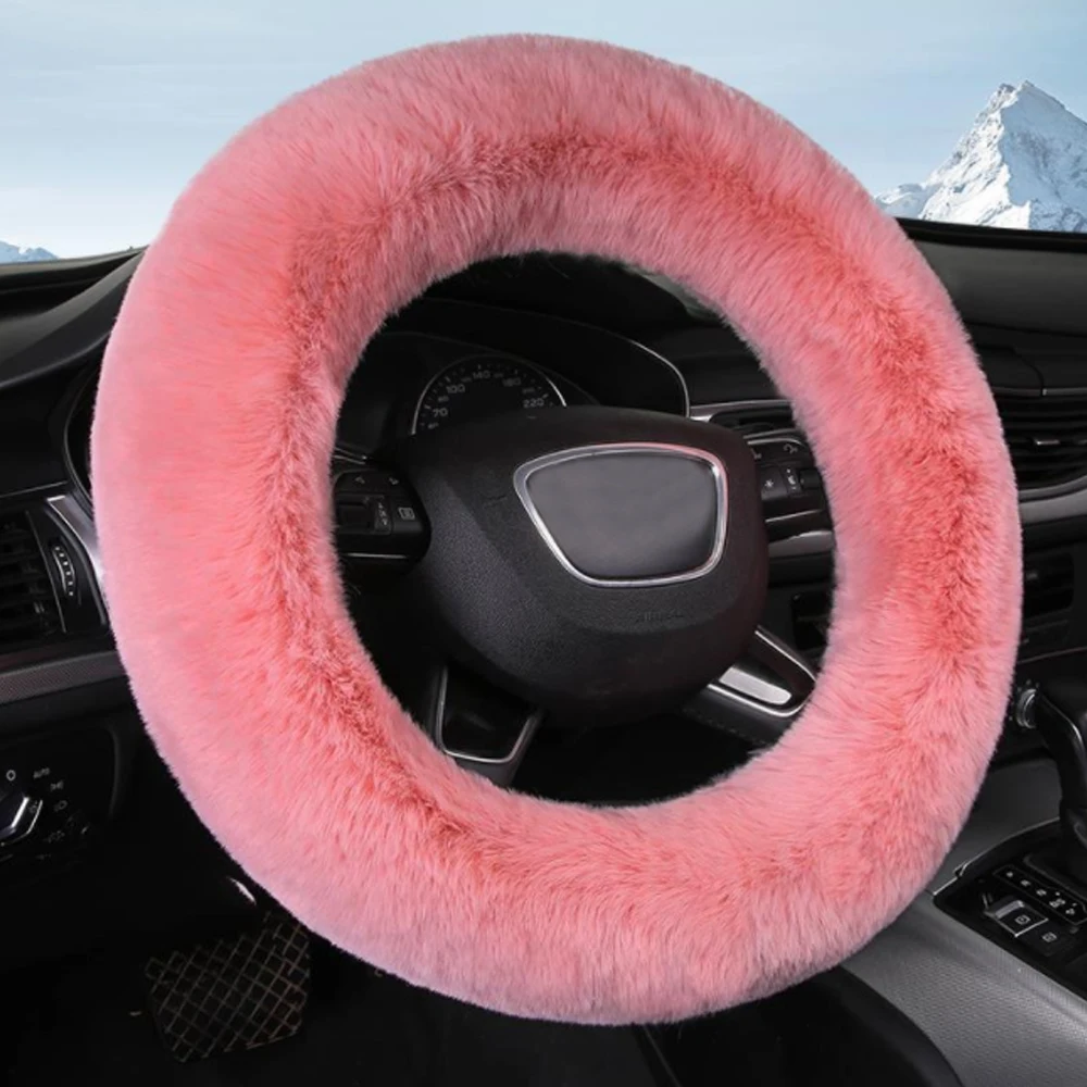 Car Steering Wheel Cover Winter Thickening Decoration Warm Super Thick Plush Collar Soft Black Pink Women Man
Car Steering Wheel Cover Winter Thickening Decoration Warm Super Thick Plush Collar Soft Black Pink Women Man