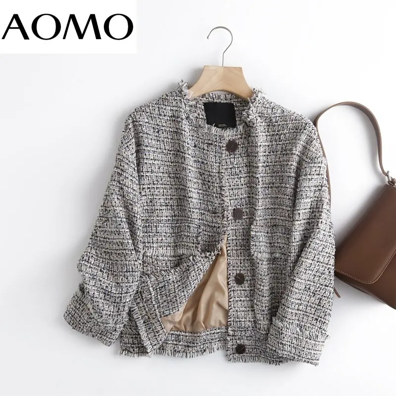 AOMO 2023 Spring Women Elegant Plaid Jacket Vintage Buttons Pocket Office Lady Fashion Coat 6D38A
AOMO 2023 Spring Women Elegant Plaid Jacket Vintage Buttons Pocket Office Lady Fashion Coat 6D38A