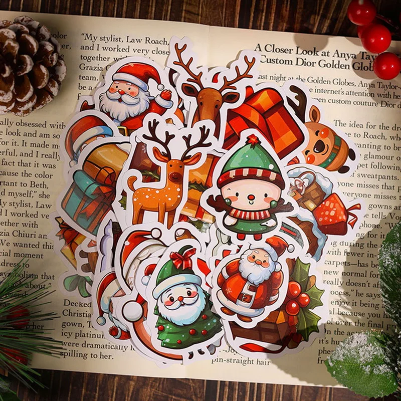 50 шт. рождественские DIY ПВХ наклейки, водонепроницаемые, Санта-Клаус, искусство, новый год, веселый, милый мультфильм, скрапбукинг, подарки, наклейки
50 шт. рождественские DIY ПВХ наклейки, водонепроницаемые, Санта-Клаус, искусство, новый год, веселый, милый мультфильм, скрапбукинг, подарки, наклейки