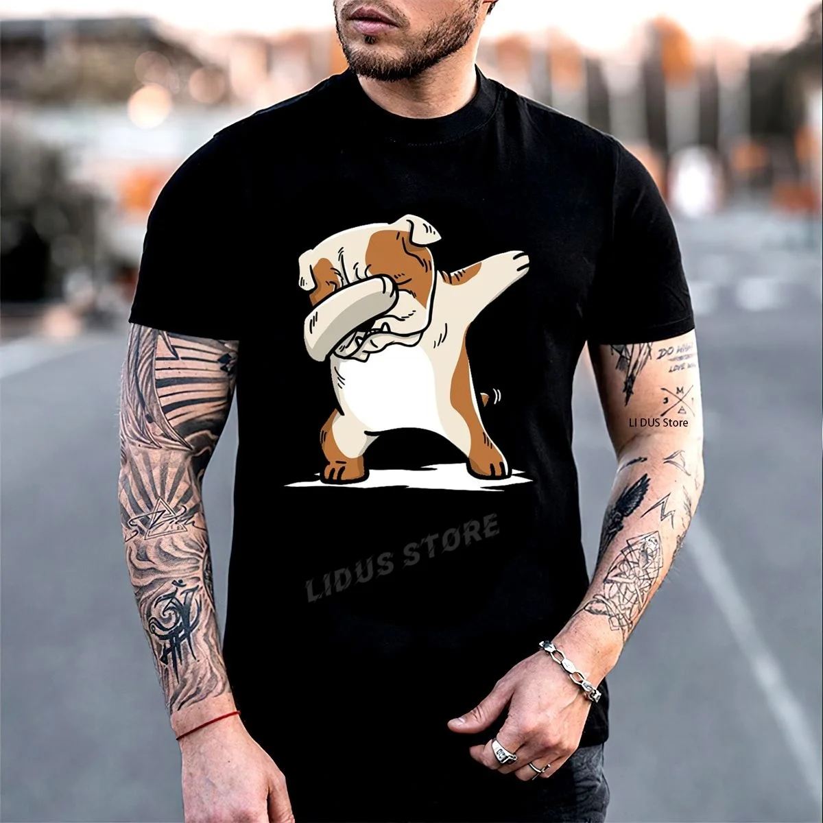 English Bulldog Cute Dabbing T-Shirt Clothing Graphics Tshirt Short Sleeve Sweatshirt undershirt Unisex Shirt Tee
English Bulldog Cute Dabbing T-Shirt Clothing Graphics Tshirt Short Sleeve Sweatshirt undershirt Unisex Shirt Tee
