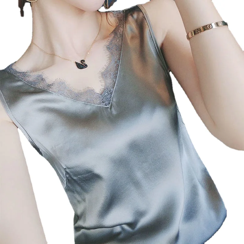 Silk Women Blouses Lace Shirts Satin Blouse Tops Woman Elastic Lace Shirt Top Fashion Woman V-neck Embroidery Blouses Shirts
Silk Women Blouses Lace Shirts Satin Blouse Tops Woman Elastic Lace Shirt Top Fashion Woman V-neck Embroidery Blouses Shirts