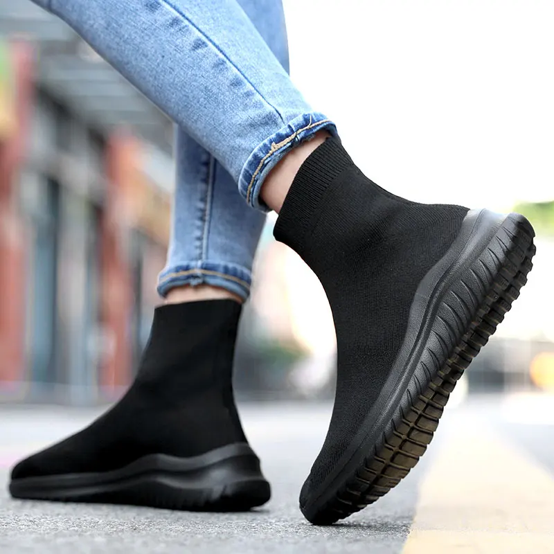 2022 Women'S Shoes Casual High-Top Sneakers Women'S Men'S Socks Shoes Breathable Wlaking Flats Female Stretch Fabric Sneakers
2022 Women'S Shoes Casual High-Top Sneakers Women'S Men'S Socks Shoes Breathable Wlaking Flats Female Stretch Fabric Sneakers