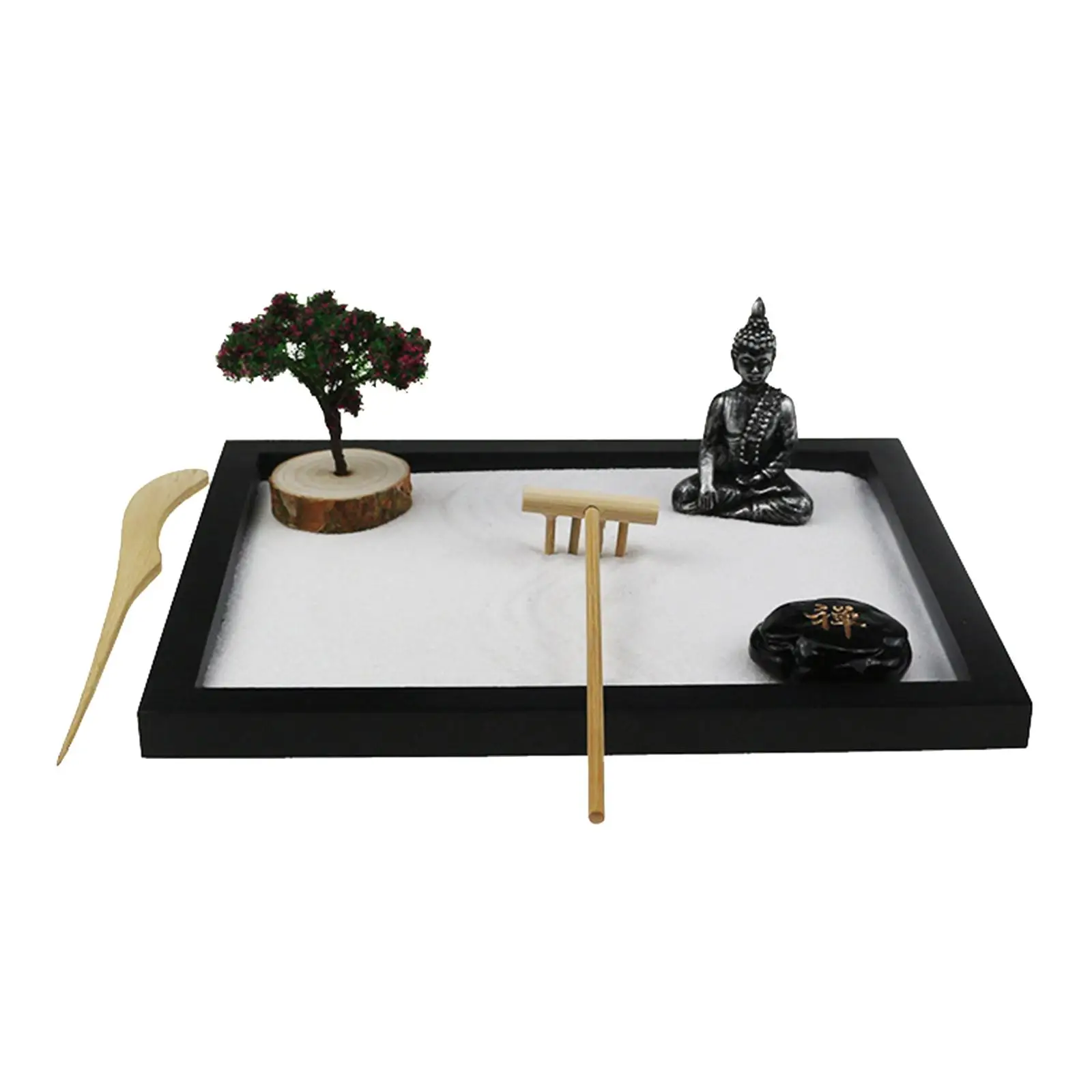 with Buddha Statue,Rake,, Tree and Rocks - Desk,Living Room Tabletop Decor,Meditation,Relaxation Gift
with Buddha Statue,Rake,, Tree and Rocks - Desk,Living Room Tabletop Decor,Meditation,Relaxation Gift