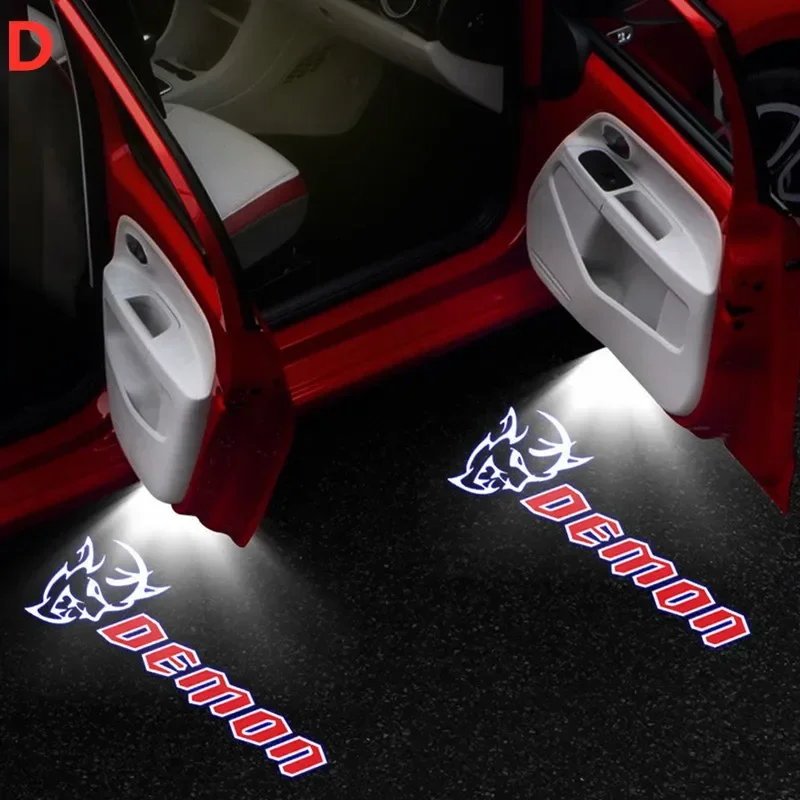 2 шт. HD автомобильные двери фотообои для Dodge Challenger SRT логотип зарядного устройства