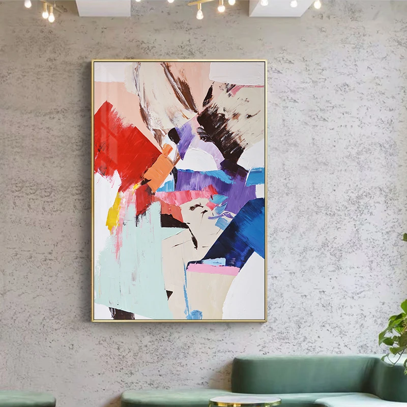Colored Oil Painting Canvas Print Decorative Painting Modern Abstract Wall Art Posters and Prints Living Room Office Home Decor
Colored Oil Painting Canvas Print Decorative Painting Modern Abstract Wall Art Posters and Prints Living Room Office Home Decor