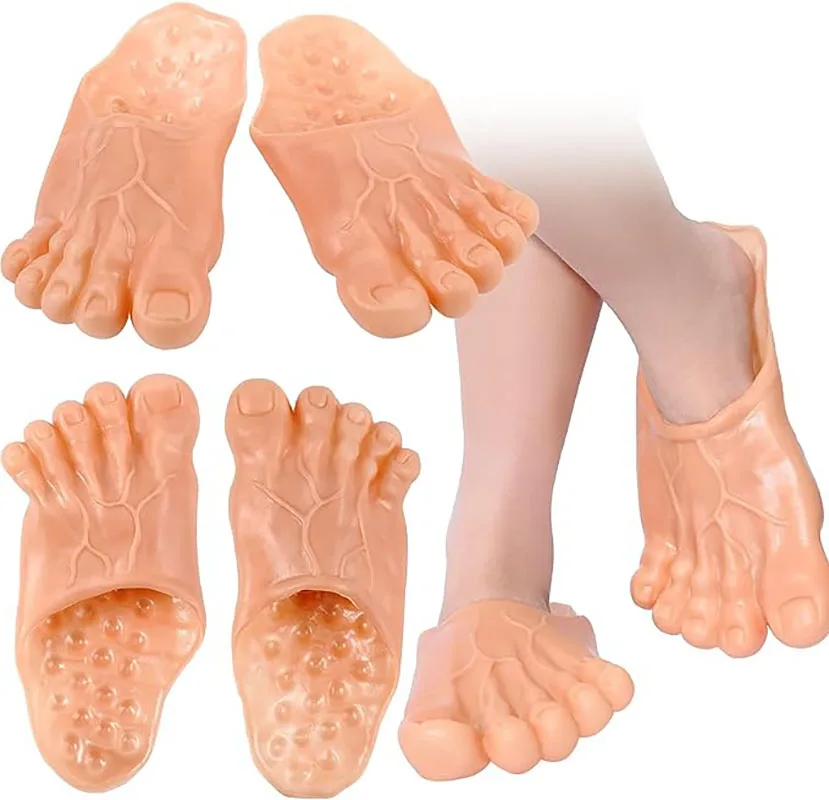 Jumbo Feet Slippers Realistic Barefoot Funny Slippers Halloween Costume Accessories Giant Foot Caveman For Adults
Jumbo Feet Slippers Realistic Barefoot Funny Slippers Halloween Costume Accessories Giant Foot Caveman For Adults